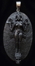 Layilil Lilith - Hand Carved Ebony Wood Talisman (oval shape)