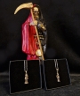 Santa Muerte Statue + Silver Pendants (Secondhand)